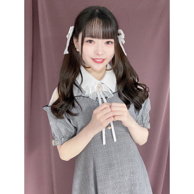 ロジータ ROJITA レース切替ビジュブローチワンピース