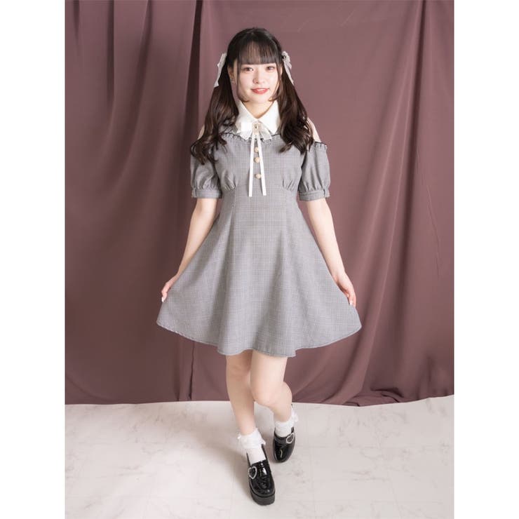 公式サイト レース切替ビジュブローチワンピース[品番：RJTW0001134 トップス