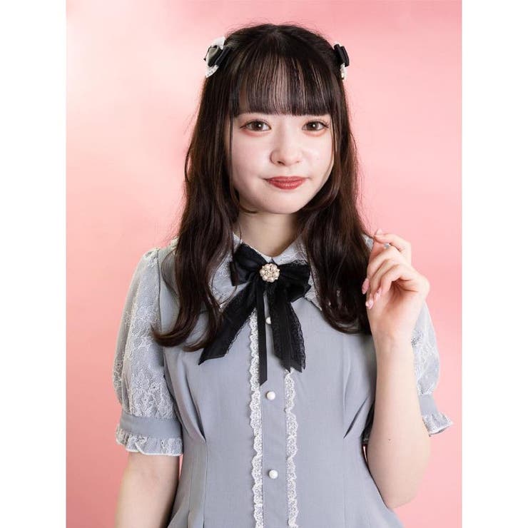 ROSSA インポートロッサ　レース刺繍チュニック　フレア　襟付き　美品 インポートロッサ（ワンピース）｜ワンピース、チュニック