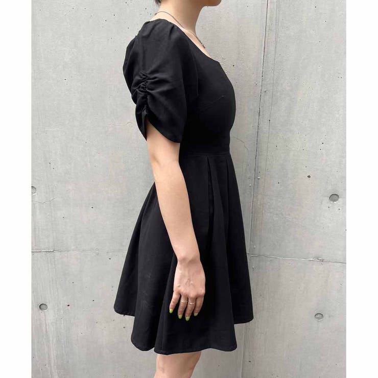 バックオープンミニワンピース[品番：RJTW0002162]｜ENVYM