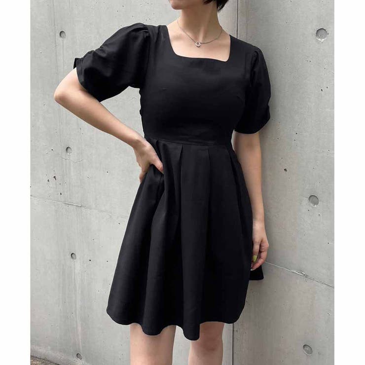 バックオープンミニワンピース[品番：RJTW0002162]｜ENVYM