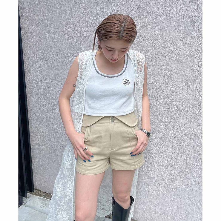 HWウエストバックショートパンツ | ENVYM | 詳細画像15 