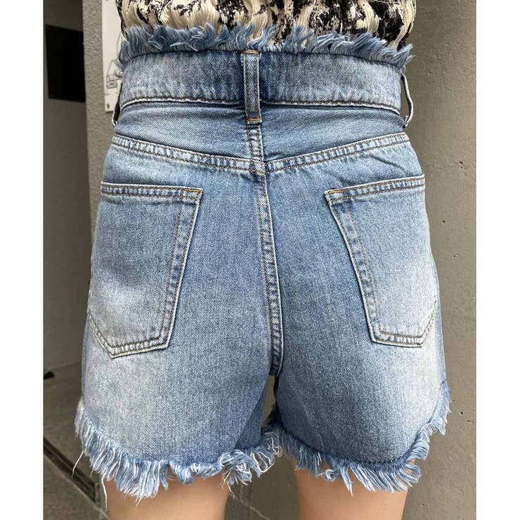 カットオフDENIMショートパンツ | ENVYM | 詳細画像13 