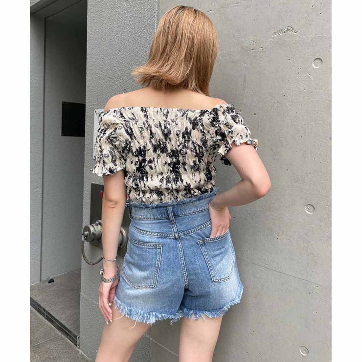 カットオフDENIMショートパンツ | ENVYM | 詳細画像4 
