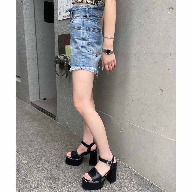 カットオフDENIMショートパンツ | ENVYM | 詳細画像6 