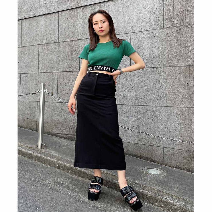 ローウエストタイトロングスカート | ENVYM | 詳細画像10