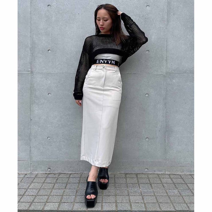 ローウエストタイトロングスカート | ENVYM | 詳細画像12