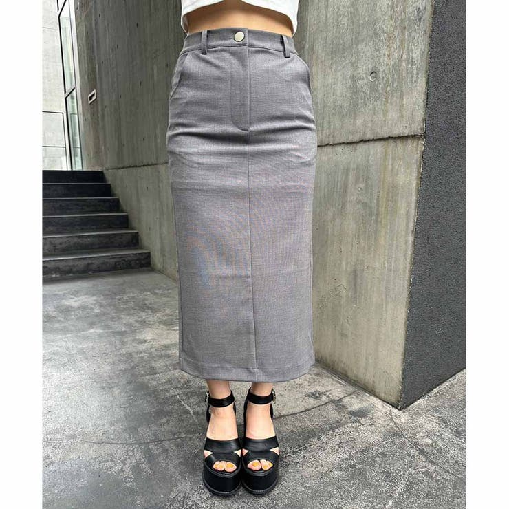 ローウエストタイトロングスカート | ENVYM | 詳細画像18