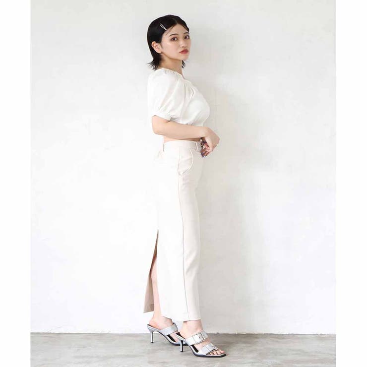 ローウエストタイトロングスカート | ENVYM | 詳細画像3