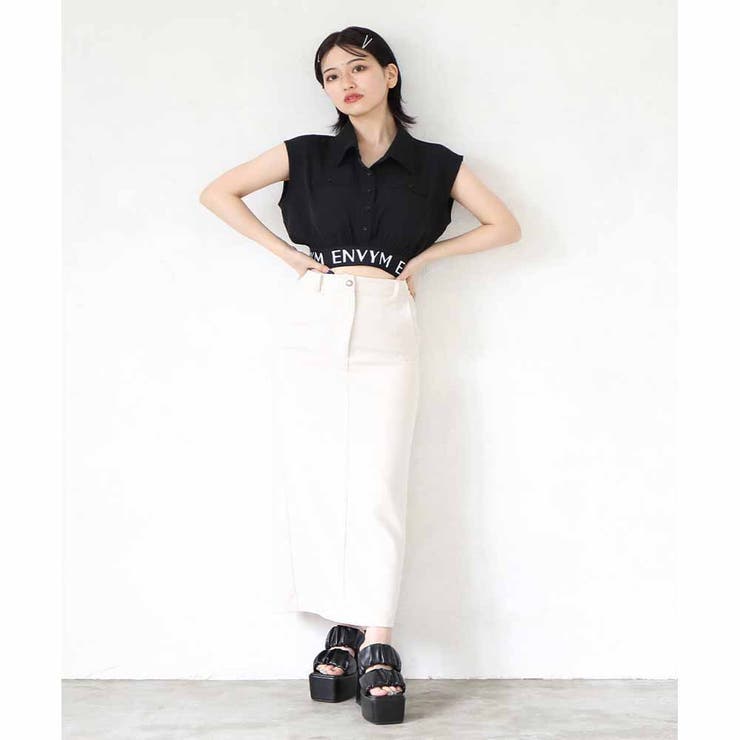 ローウエストタイトロングスカート | ENVYM | 詳細画像5