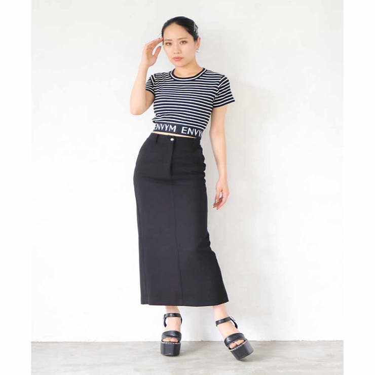 ローウエストタイトロングスカート | ENVYM | 詳細画像6