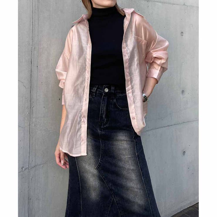 ENVYM ブラウス シャツ レースクロップドシャツ レディース