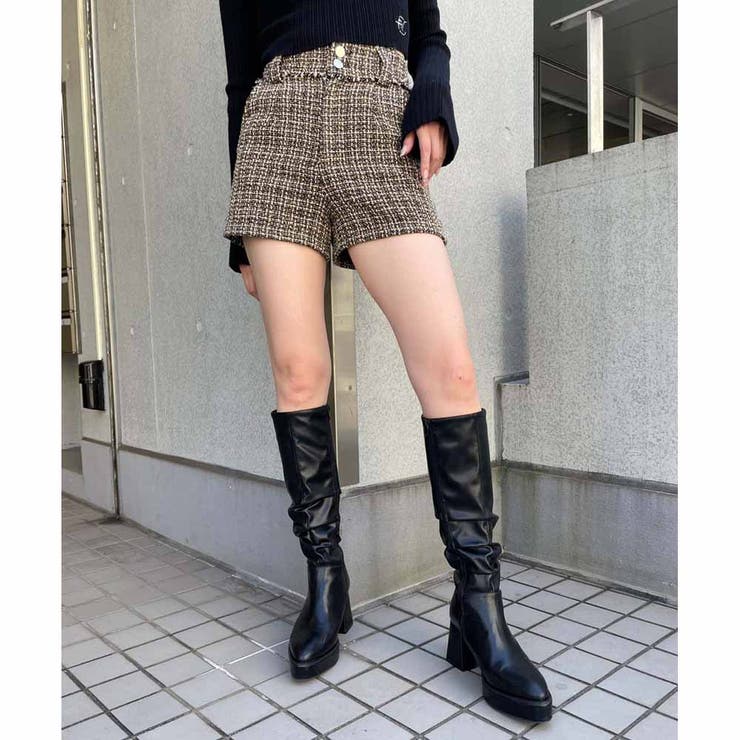 ツイードショートパンツ[品番：RJTW0002266]｜ENVYM（アンビー