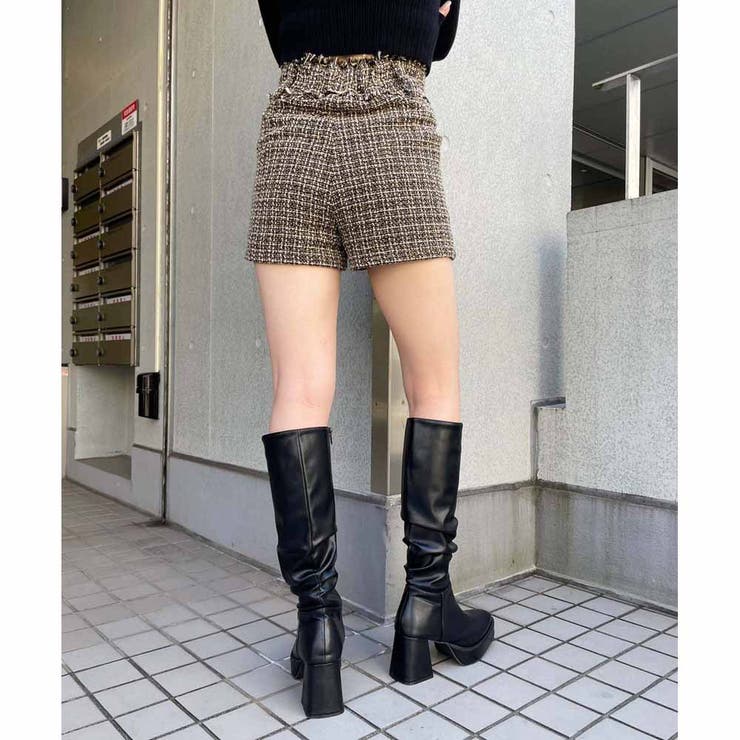 ツイードショートパンツ | ENVYM | 詳細画像6 
