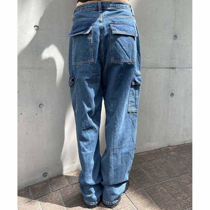ワイドデニムカーゴパンツ[品番：RJTW0002270]｜ENVYM（アンビー