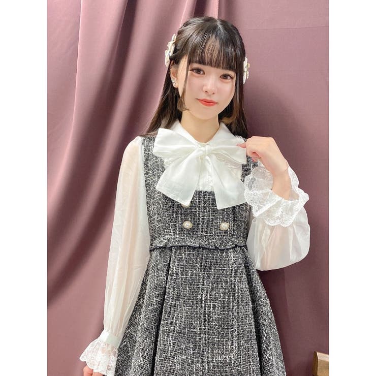 シアースリーブツイードワンピース[品番：RJTW0001214]｜ROJITA