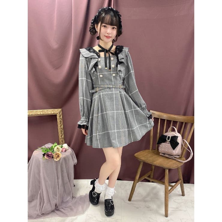 ジャンク品　VALENTINO　ワンピース　レース　リボンチョーカー　ボウタイ RO5760EW02955_4_l.jpg