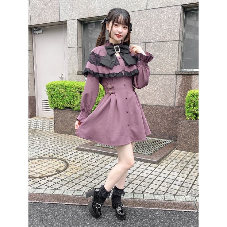 オンラインショップ BIGリボンケープワンピース[品番：RJTW0001247]｜ROJITA ワンピース