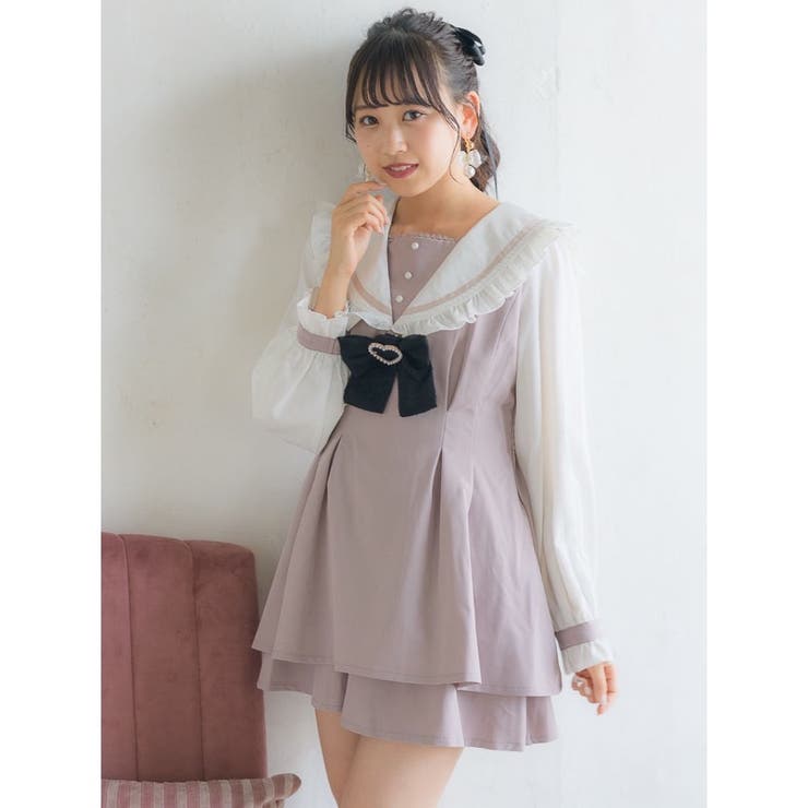 ROJITA バイカラーチェックセットアップ バイカラーレースチェック柄SETUP[品番：RJTW0001707]｜ROJITA