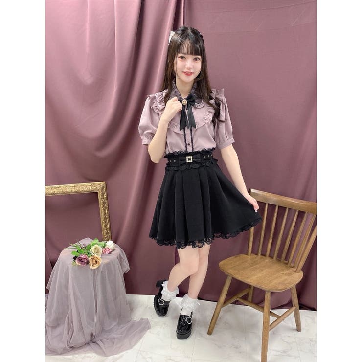 【完売必至】SELF PORTRAIT ピンクのリボンクロシェミニスカート 完売必至】SELF PORTRAIT ピンクのリボンクロシェミニスカート