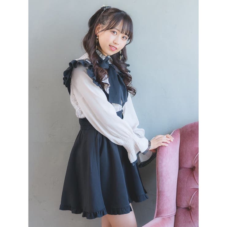 ハートバックルサス付スカート[品番：RJTW0001199]｜ROJITA