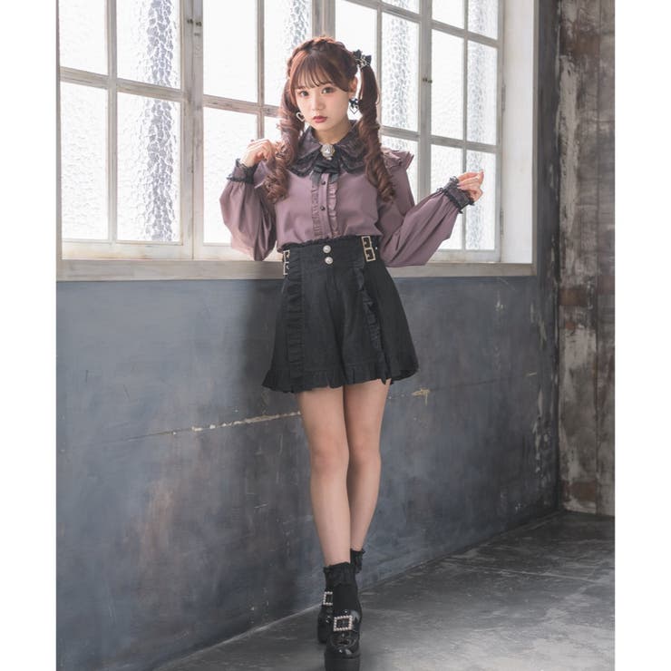 サイドバックル総レースショートパンツ[品番：RJTW0001300
