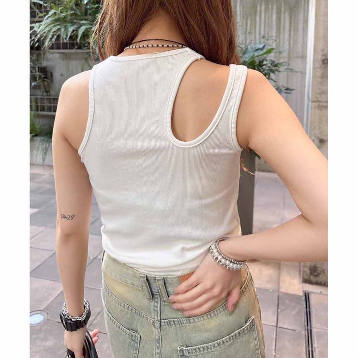 アシメカットトップス | ENVYM | 詳細画像3