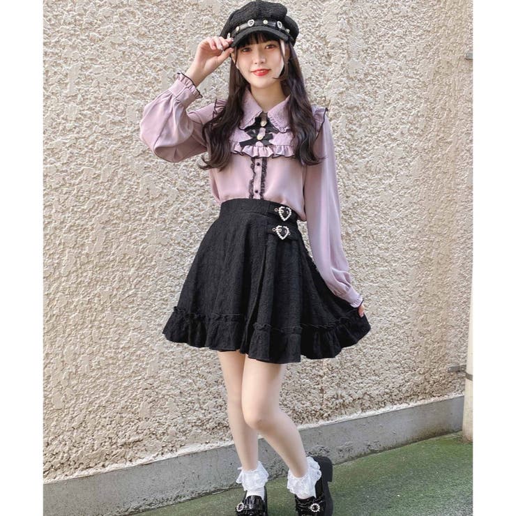 【美品】ロジータ ブラウス スカート お得6点セット F 推し活 フリル リボン ロジータ ROJITA ランダムリボンラッフルティアードスカート