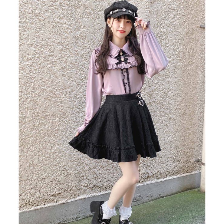 【美品】ロジータ ブラウス スカート お得6点セット F 推し活 フリル リボン ダブルリボンフリルブラウス[品番：RJTW0001404]｜ROJITA
