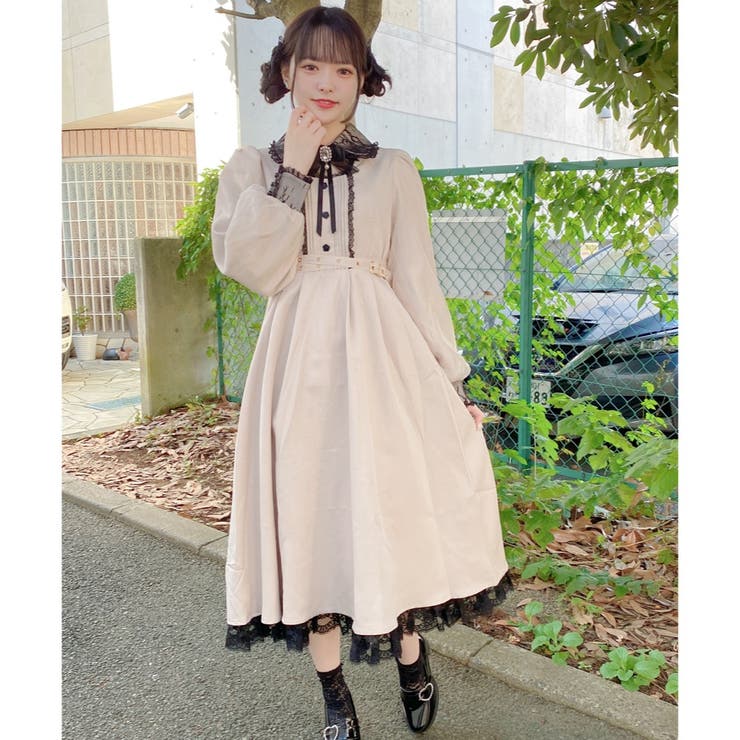 クロスベルトロングワンピース[品番：RJTW0001307]｜ROJITA