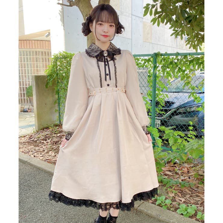 クロスベルトロングワンピース[品番：RJTW0001307]｜ROJITA