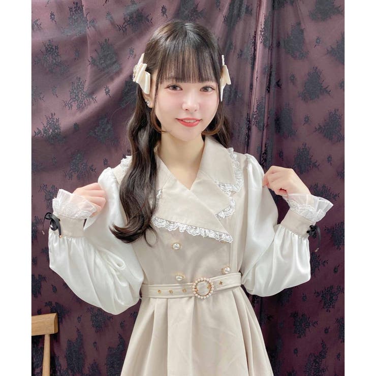 ROJITA ツイードテーラードワンピース
