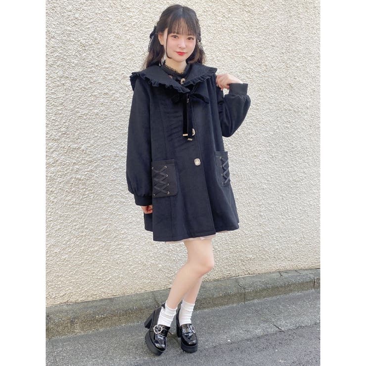 バックリボンフーディーコート[品番：RJTW0001414]｜ROJITA