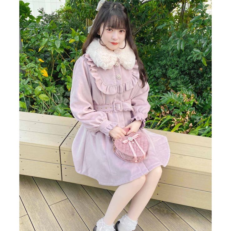 ROJITA ヨークフリルリボンポケットコート ななみ様 ヨークフリルリボンポケットコート[品番：RJTW0001415]｜ROJITA