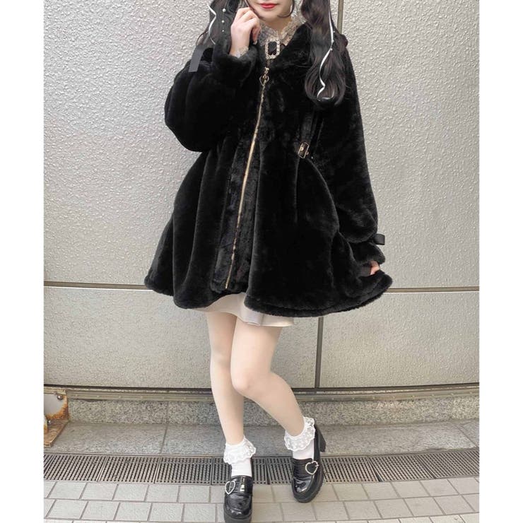 『5年保証』 ウエスト飾りベルトファーコート[品番：RJTW0001436]｜ROJITA ジャケット・アウター