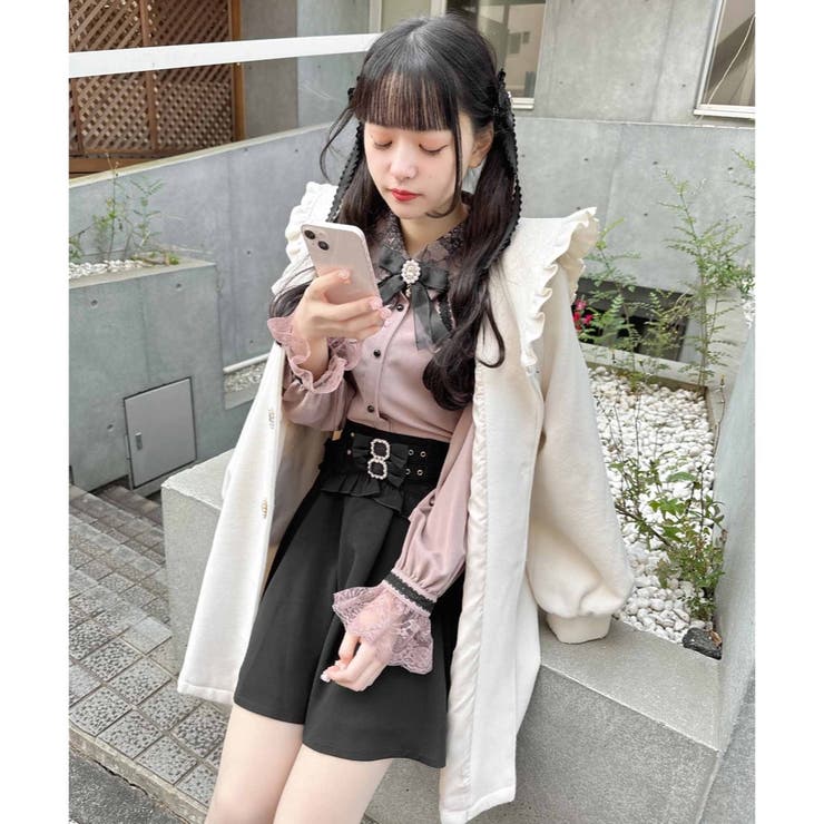 gentil⬛️レースブラウス AMBIDEX Store △〇lasew ギャザーブラウス(F キナリ): FLAT-cic
