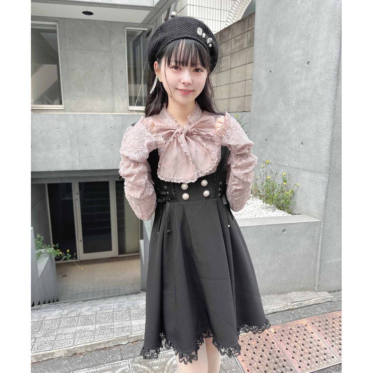 アームウォーマー付レースTOPS[品番：RJTW0001574]｜ROJITA