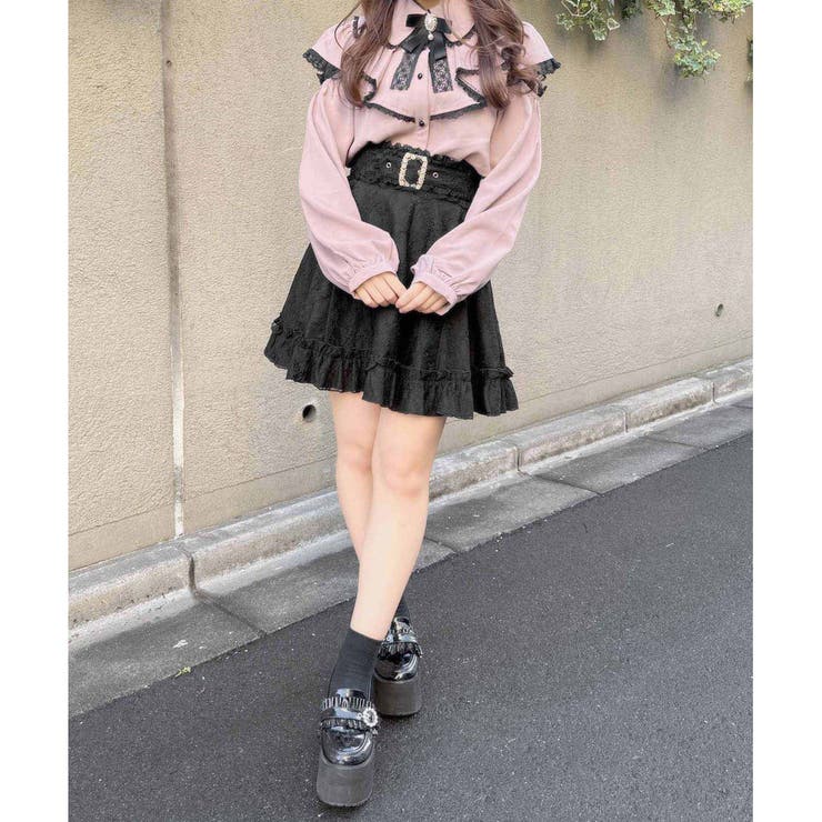 シーバイクロエ　 ヨーク切り替えフリルブラウス ヨーク切り替ボリュームフリルブラウス[品番：RJTW0001343