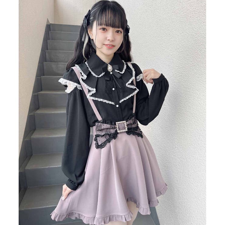 ❤︎チョコ❤︎☆☆ 未使用に近い fete フェッテ フリルブラウス ☆☆ シフォンフリルBL|ems excite | RETRO GIRL ONLINE STORE レトロ
