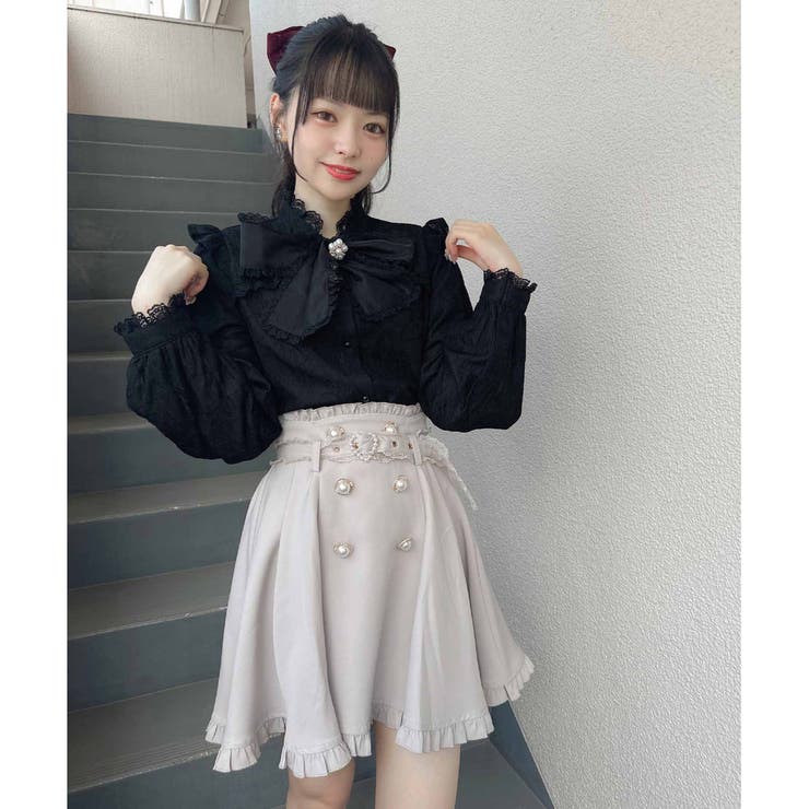 ROJITA BIGリボンレースTOPS (ブラック) BIGリボンレースTOPS[品番：RJTW0001489]｜ROJITA（ロジータ）の