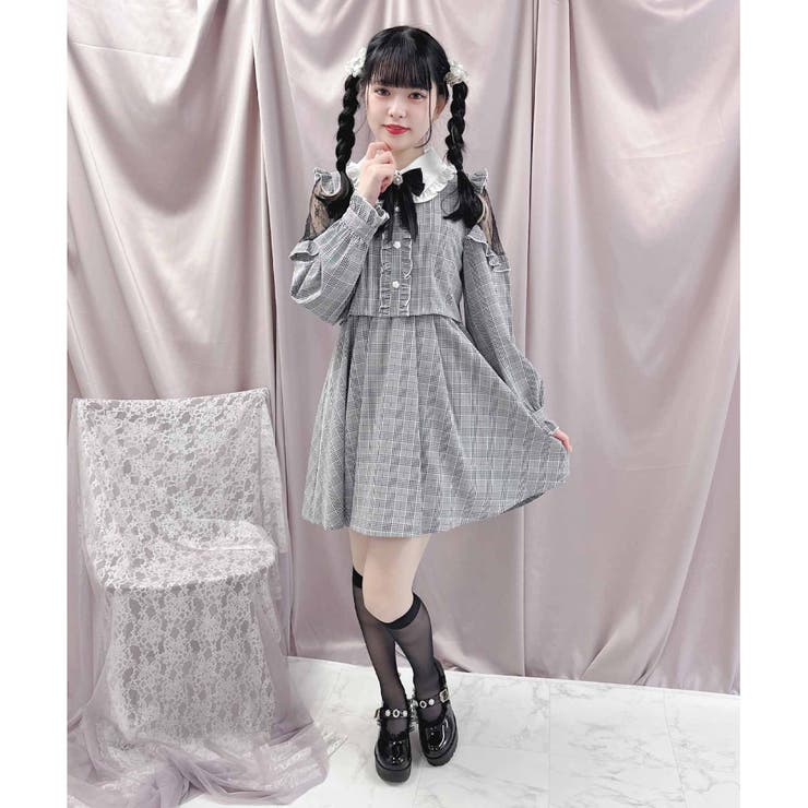 ROJITA レイヤード風オフショルワンピース レイヤード風オフショルワンピース | Rlab store