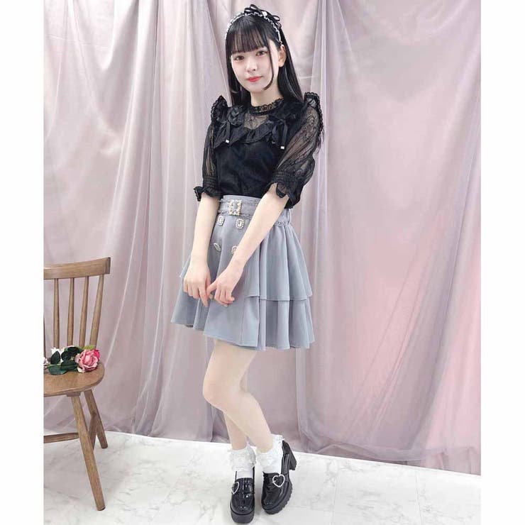【ROJITA】新品未使用 Wスピンドル配色レースブラウス （ピンク） Wスピンドル配色レースブラウス[品番：RJTW0001618]｜ROJITA