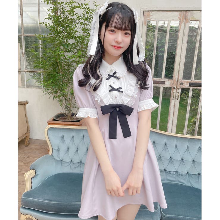 ROJITA AWcollection トリプルリボンデザイン ワンピース ロジータ ROJITA トリプルリボンデザインワンピース （チェック