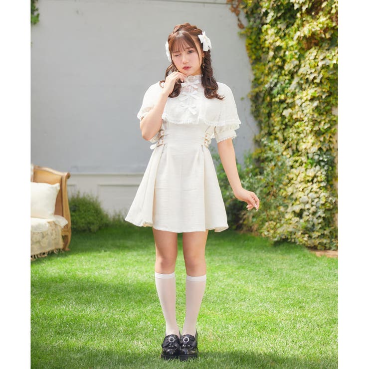 ROJITA ケープワンピース ホワイト ロジータ ROJITA ケープワンピース （アイボリー