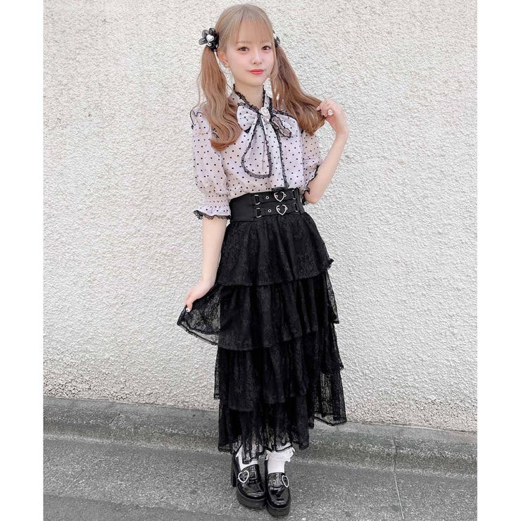 4段ティアードロングスカート[品番：RJTW0001676]｜ROJITA