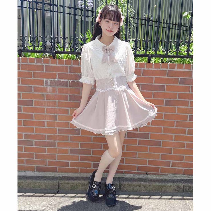 OBLI バックリボンスカート　size0 ロジータ ROJITA ウエストレースバックリボンスカート