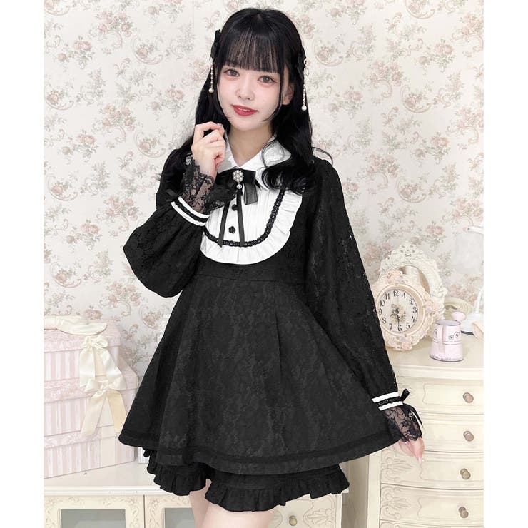 【現品限り一斉値下げ！】 BackリボンレースSETUP[品番：RJTW0001852]｜ROJITA（ロジータ ワンピース