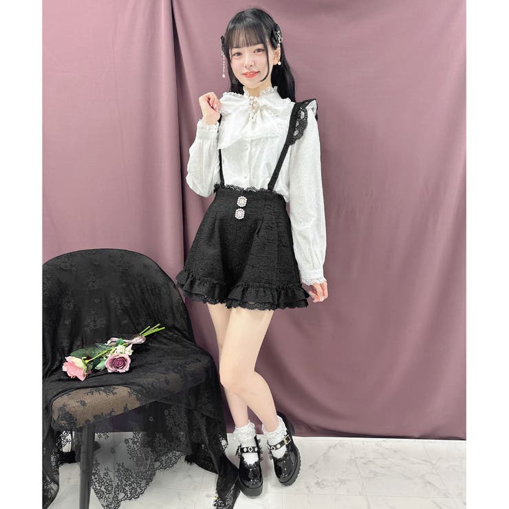 サス付ツイードショートパンツ[品番：RJTW0001819]｜ROJITA