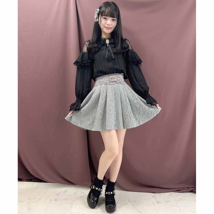 日本に 総レースプリーツスカート[品番：RJTW0001889]｜ROJITA スカート