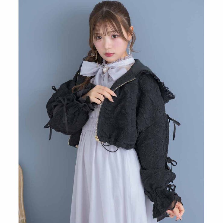 新品タグ付き　ROJITA フーディーブルゾン 量産　クチュールバイロジータ セール】フーディーブルゾン（ブルゾン）｜couture BY ROJITA